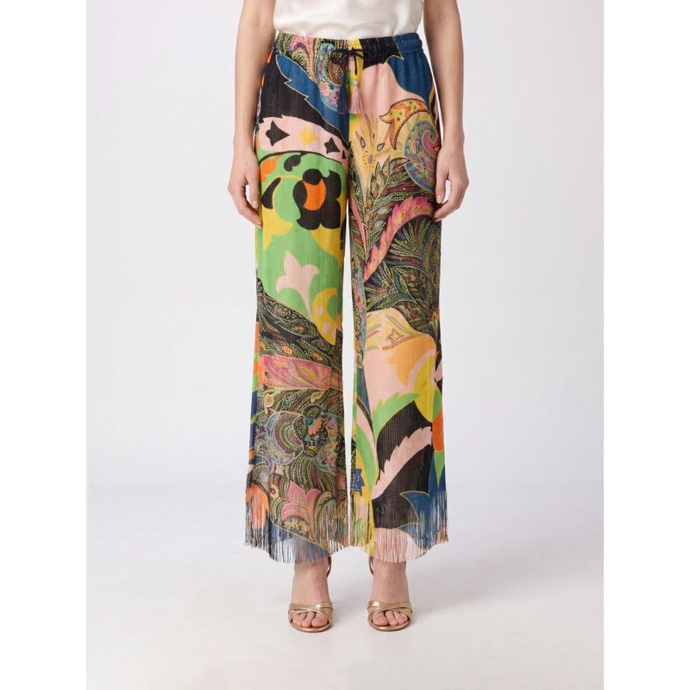 Etro Women Etro High-Waisted Viscose Palazzo Trousers With Paisley Print